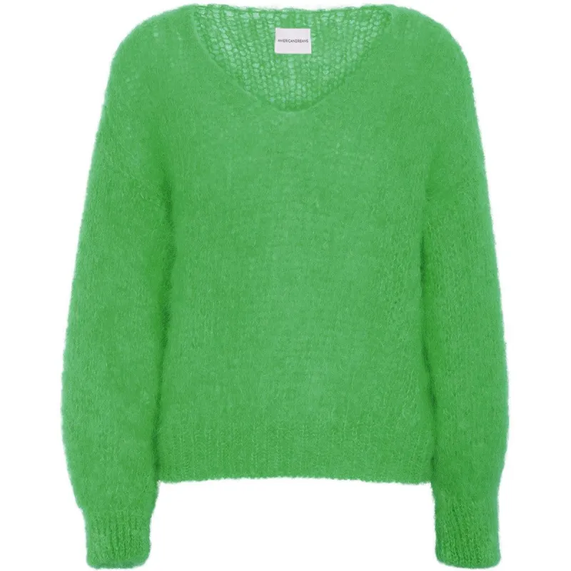 Milana LS Mohair Knit - Emerald Green sold by American Dream