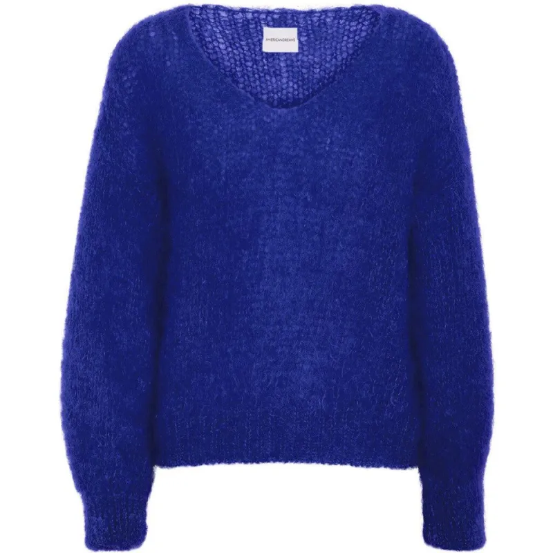 Milana LS Mohair Knit - Electric Blue sold by American Dream