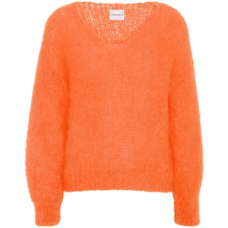 Milana LS Mohair Knit - Burnt Orange sold by American Dream