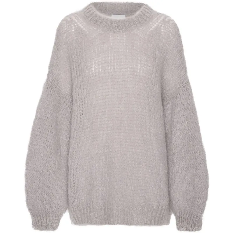 Pepper Round Neck Pullover - Light Grey made by Americandreams