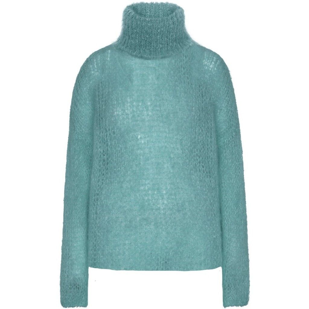 Livia LS Roll Neck Pullover - Turquoise sold by American Dream