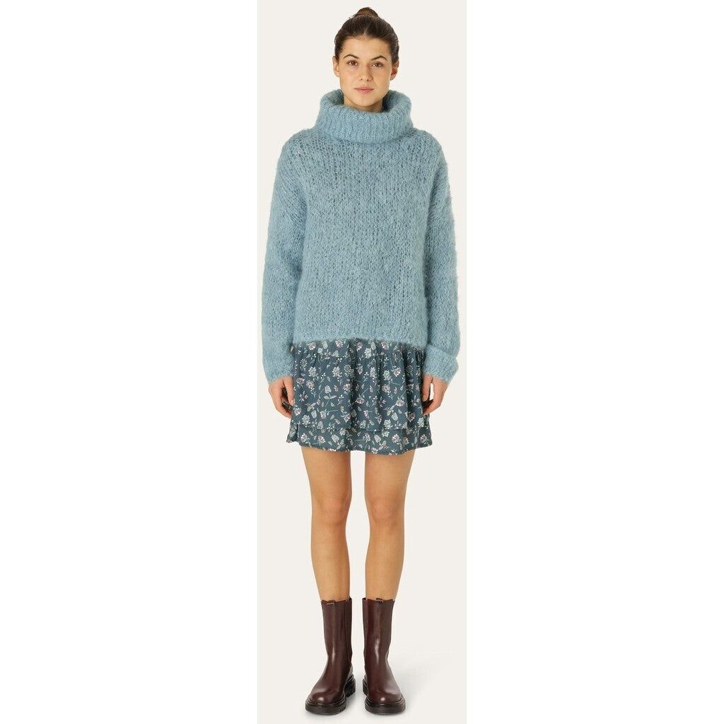 Livia LS Roll Neck Pullover - Turquoise sold by American Dream product image thumbnail 2