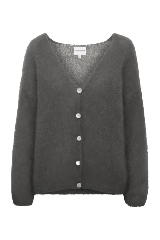 Cornelia LS Cardigan Anthracite Grey sold by Americandreams