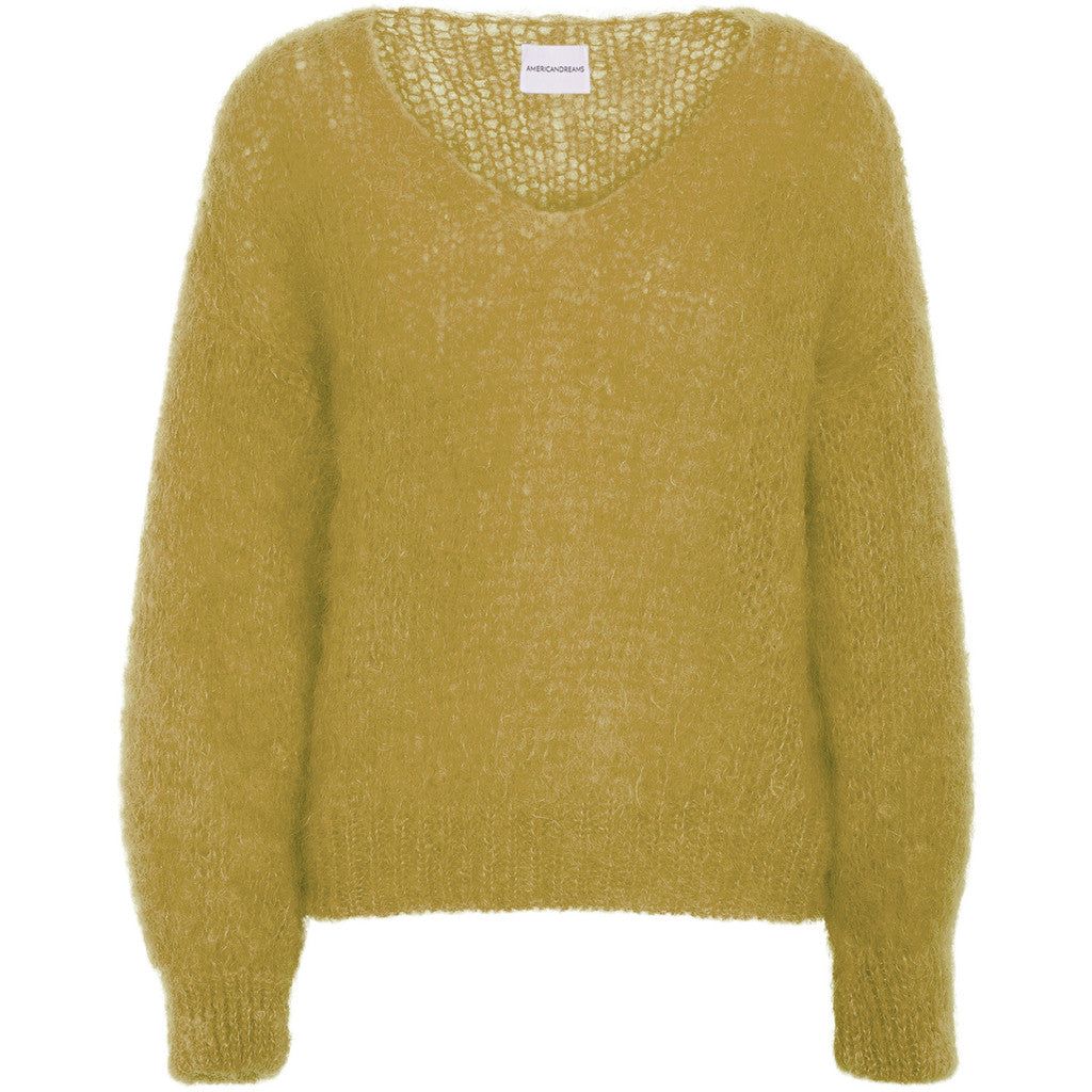 Milana LS Mohair Knit - Mustard sold by American Dream