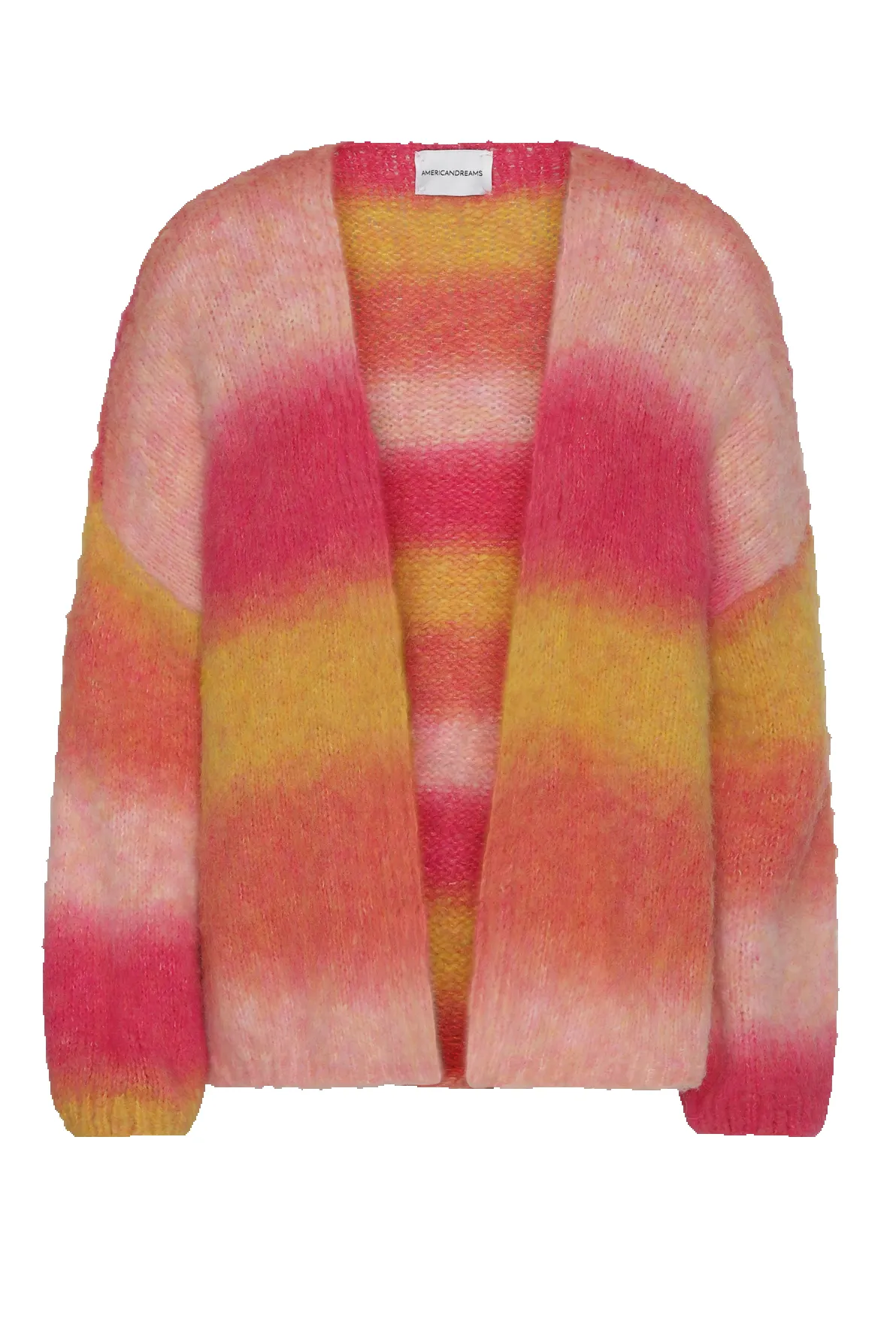 Caroline Cardigan Red Ombre - Sample sold by American Dream