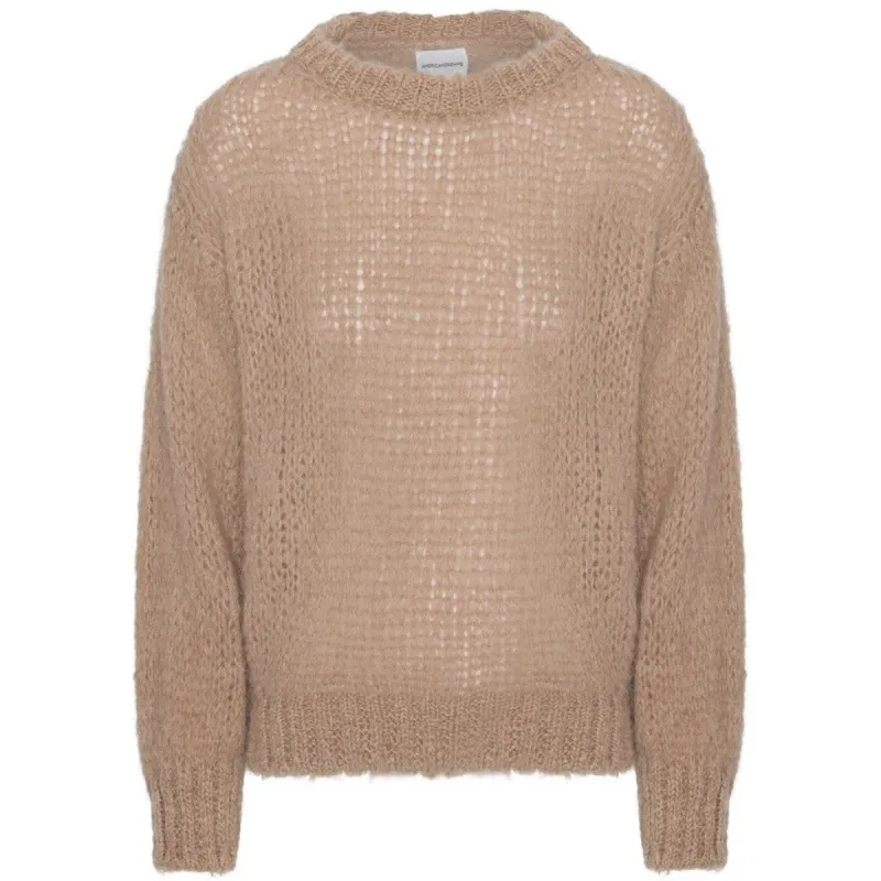 Leonnie Alpaca Pullover - Medium Brown made by Americandreams