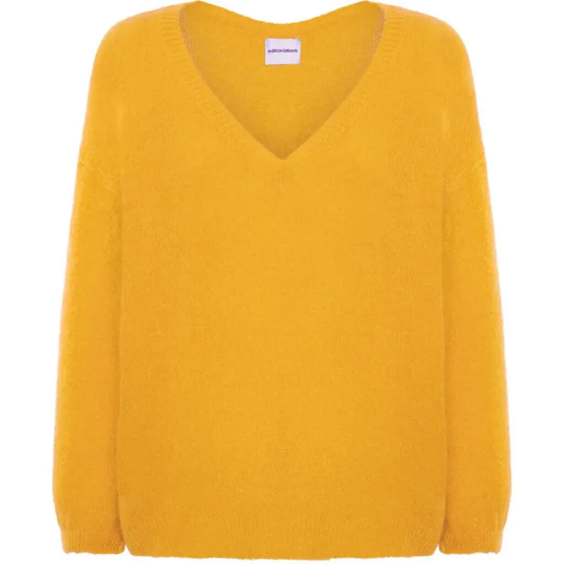 Silja V Neck Knit - Yellow sold by American Dream