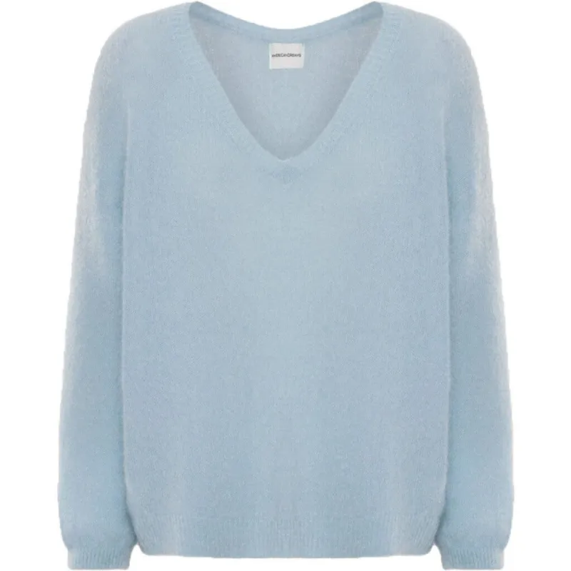 Silja V Neck Knit - Light Blue sold by American Dream