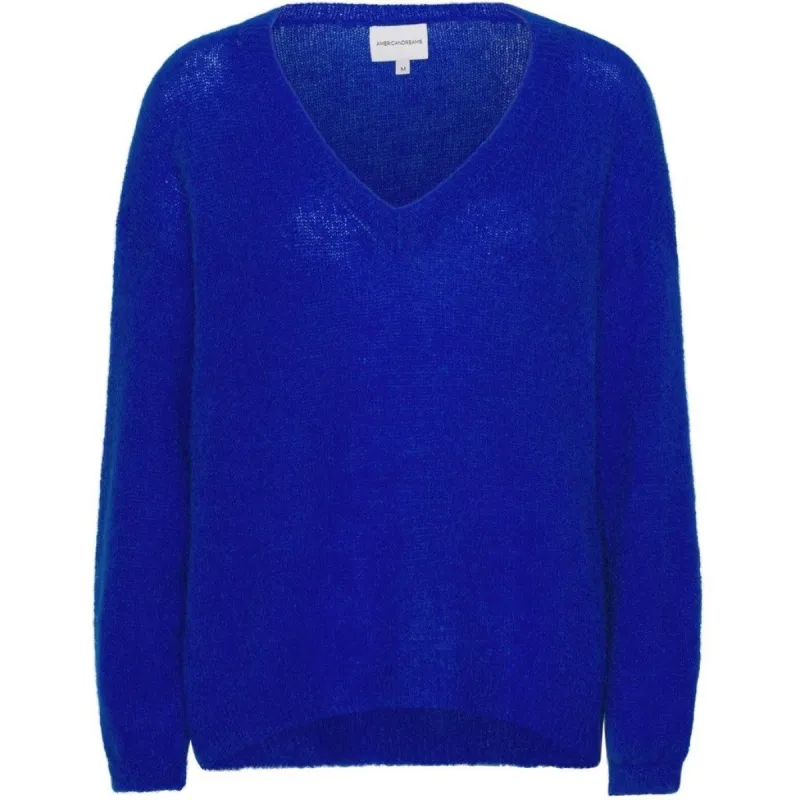 Silja V Neck Knit - Electric Blue sold by American Dream