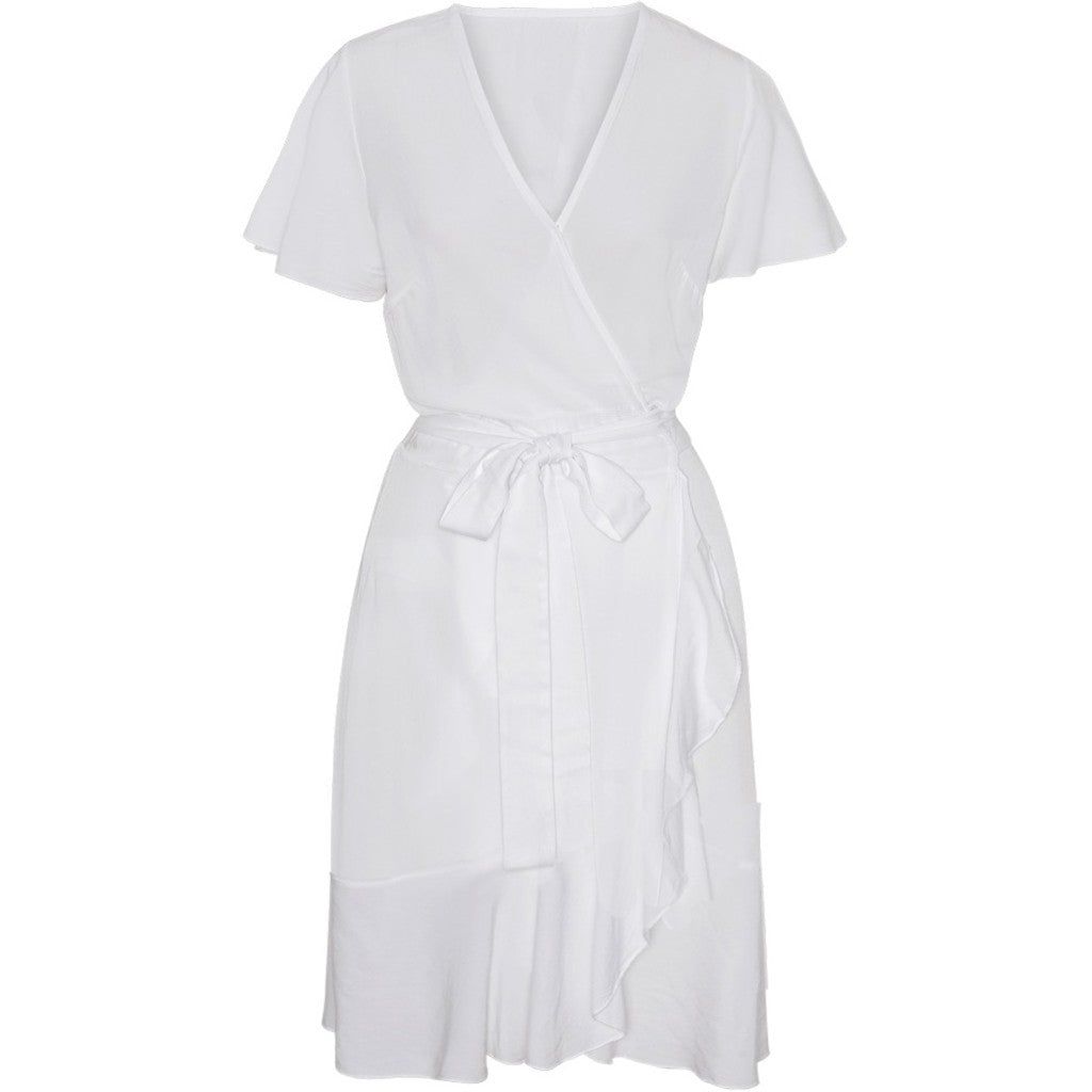 Milly Wrap Dress Short - Solid White sold by American Dream