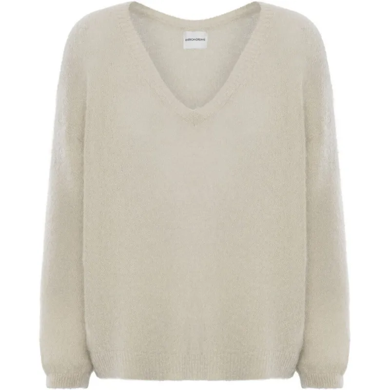 Silja V Neck Knit - Beige sold by American Dream