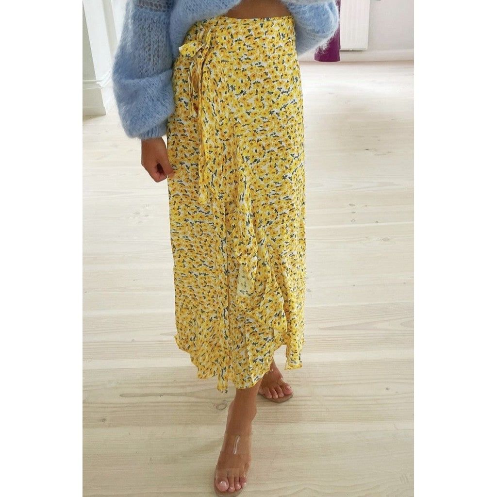 Milly Wrap Skirt Long - Yellow Flower sold by American Dream product image thumbnail 3