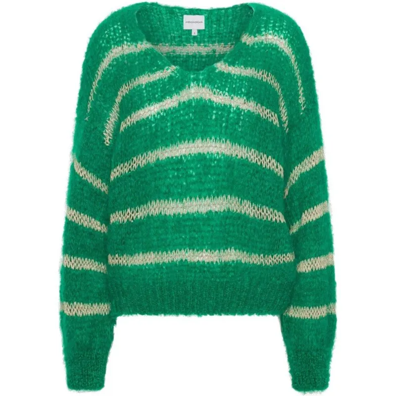 Katie LS Knit - Emerald Green W/Gold sold by American Dream