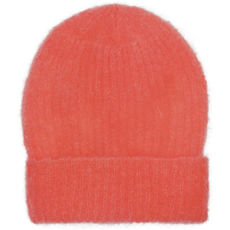 Mila Mohair Beanie - Coral Red sold by American Dream