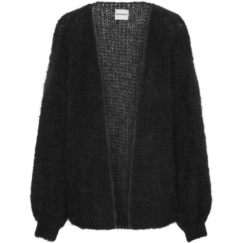 Olivia Mohair Cardigan WITHOUT LUREX - Black - WITHOUT LUREX sold by American Dream