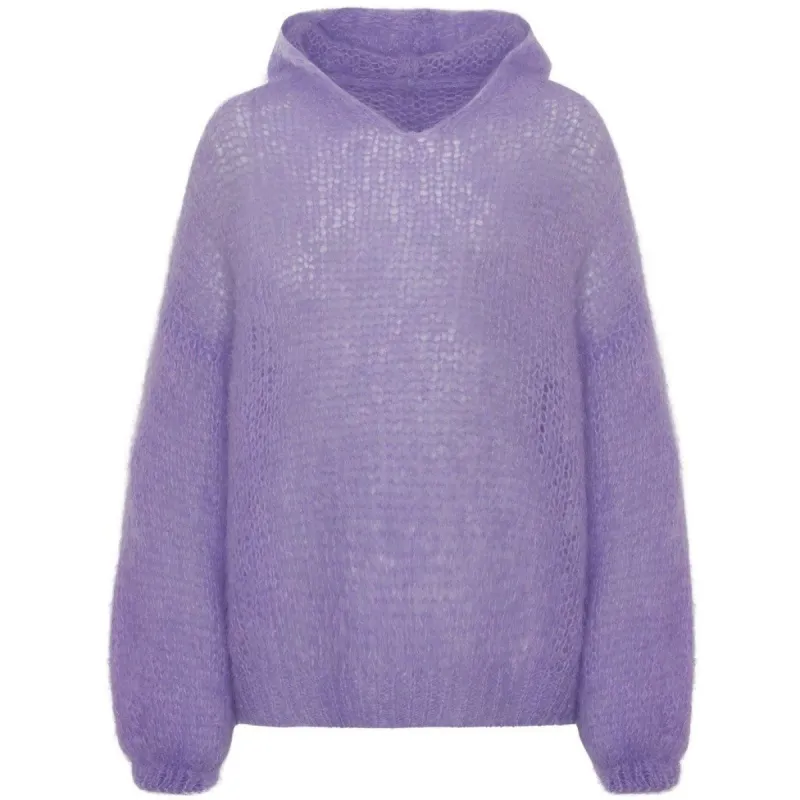 Antonella Mohair Hoodie - Lilac sold by American Dream