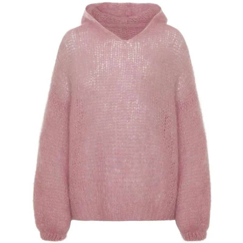 Antonella Mohair Hoodie - Light Pink sold by American Dream