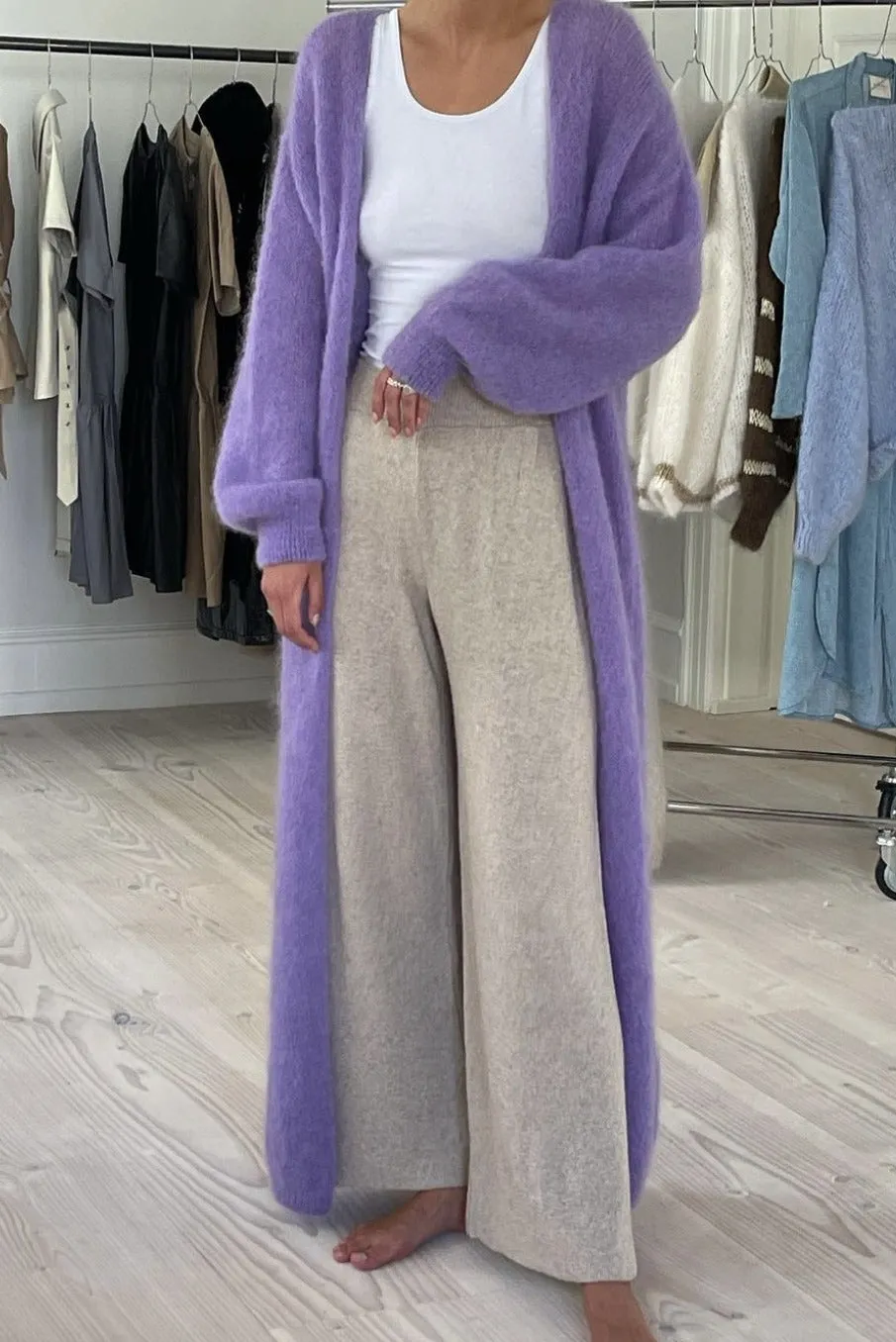 Lee Long Cardigan Lilac sold by Americandreams product image thumbnail 2