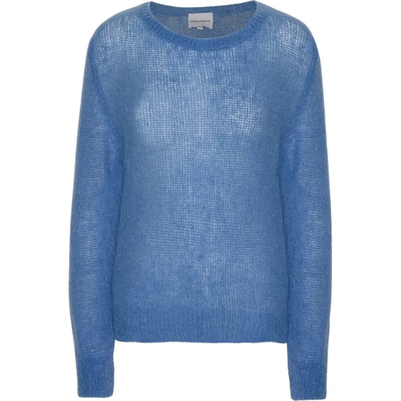 Ulla O Neck Knit Pullover - Sky Blue sold by American Dream