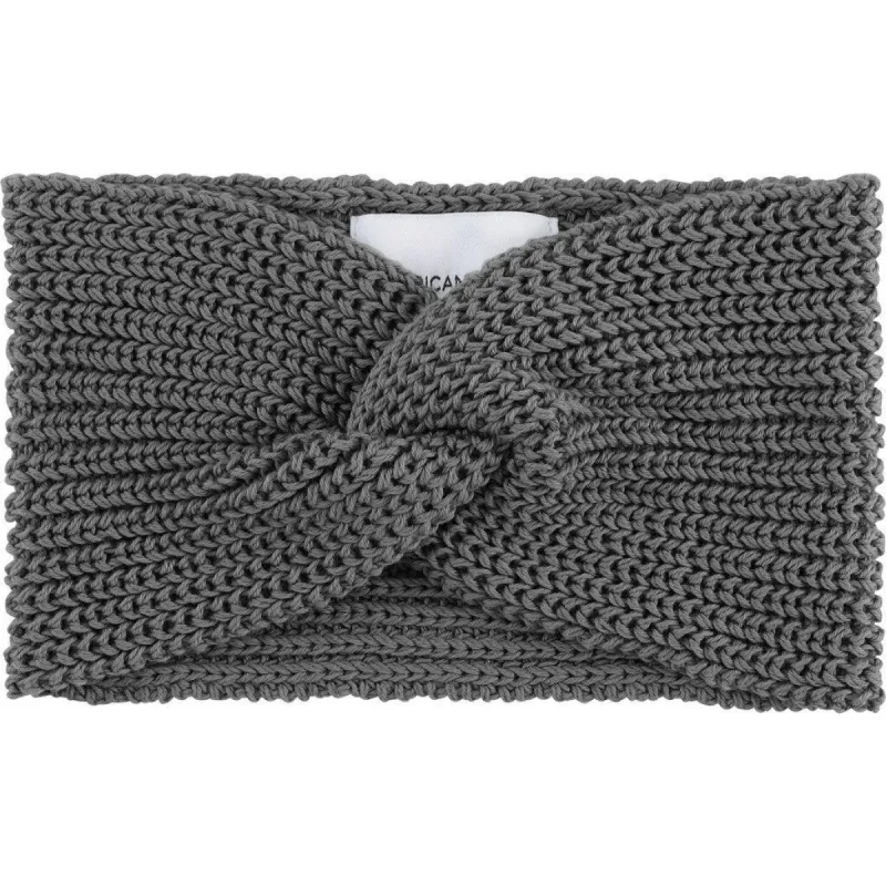 Tori Cotton Twisted Headband - Graphite sold by American Dream