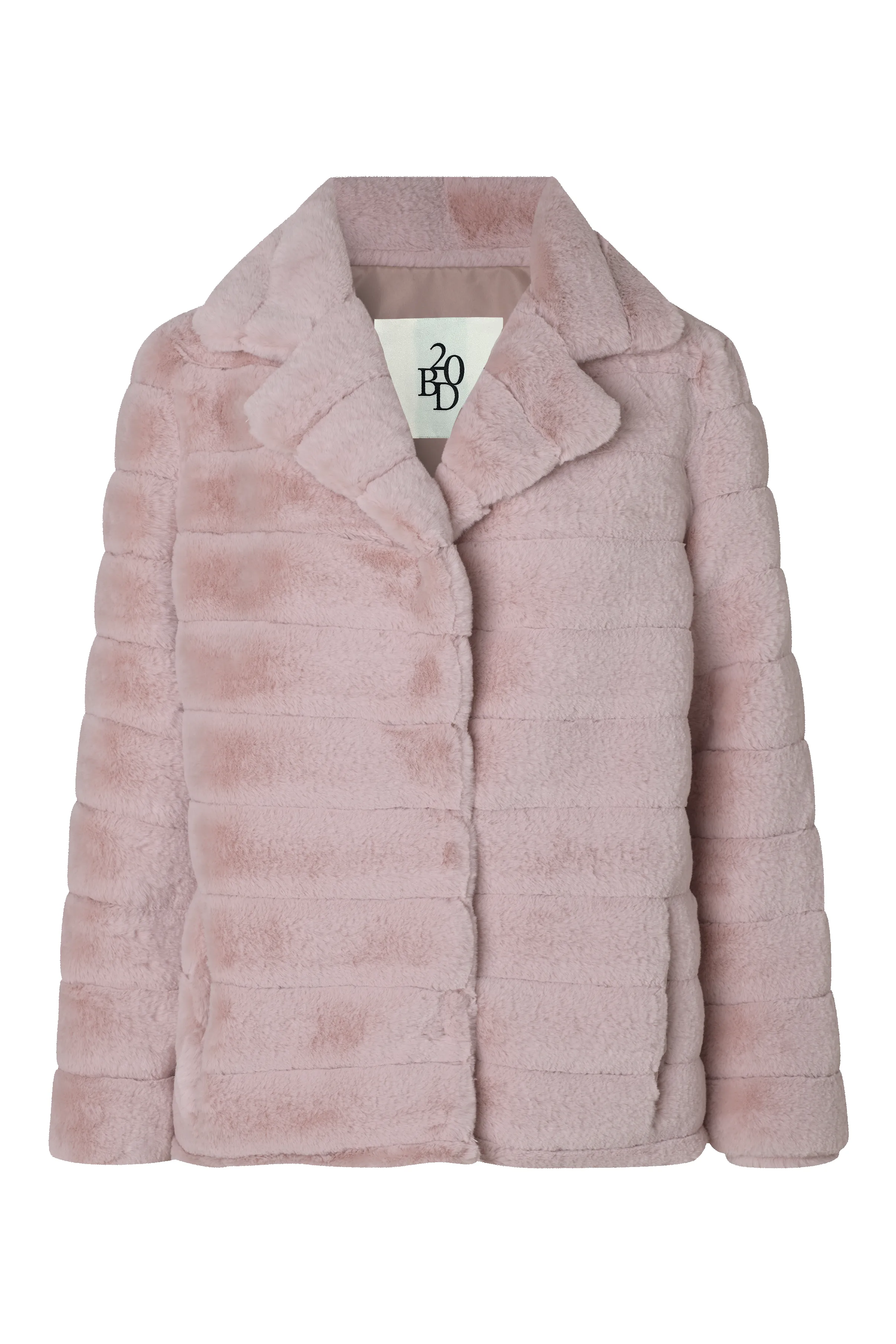 Bailey Faux Fur Coat Short Light Pink sold by Americandreams