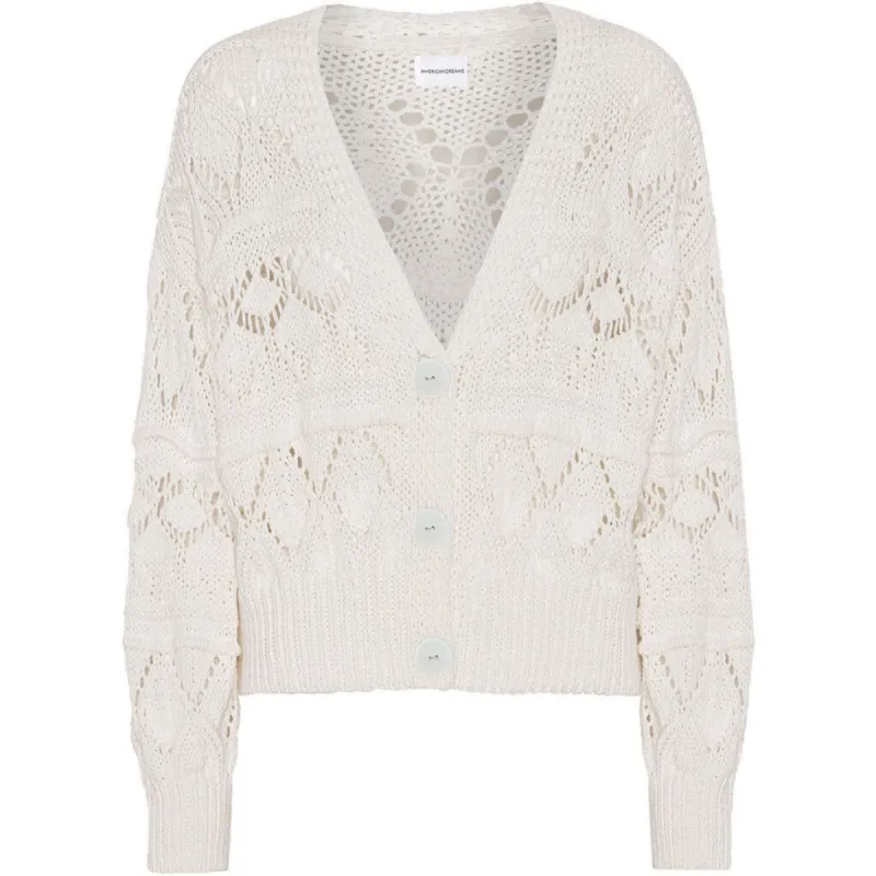 Riley Cotton Cardigan - White sold by American Dream