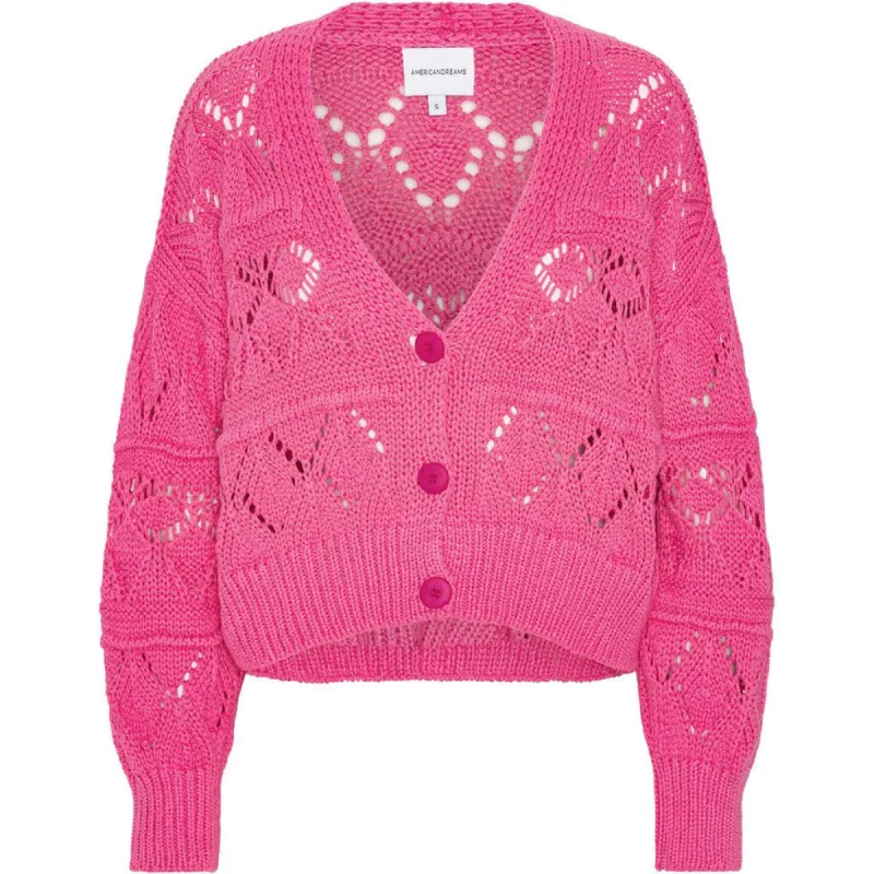 Riley Cotton Cardigan - Pink sold by American Dream