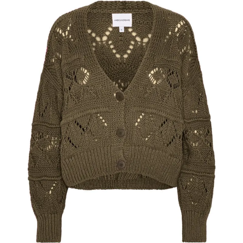 Riley Cotton Cardigan - Dark Brown sold by American Dream