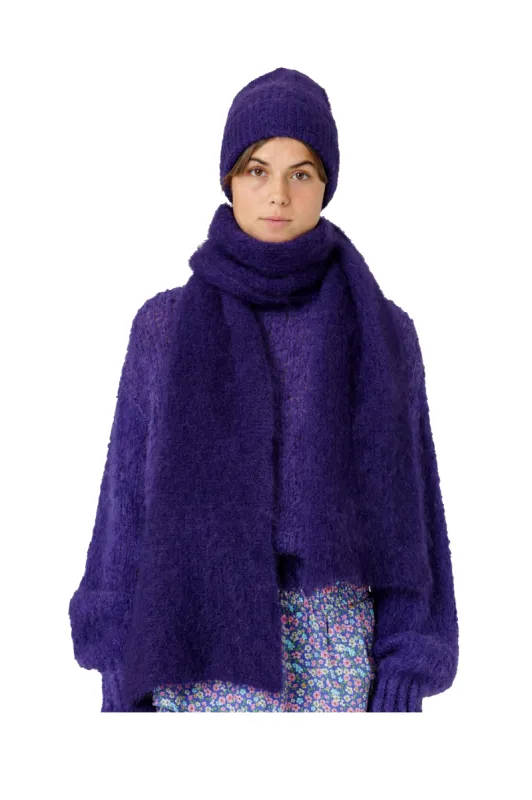 Lisa Mohair Scarf Violet - Sample sold by Americandreams