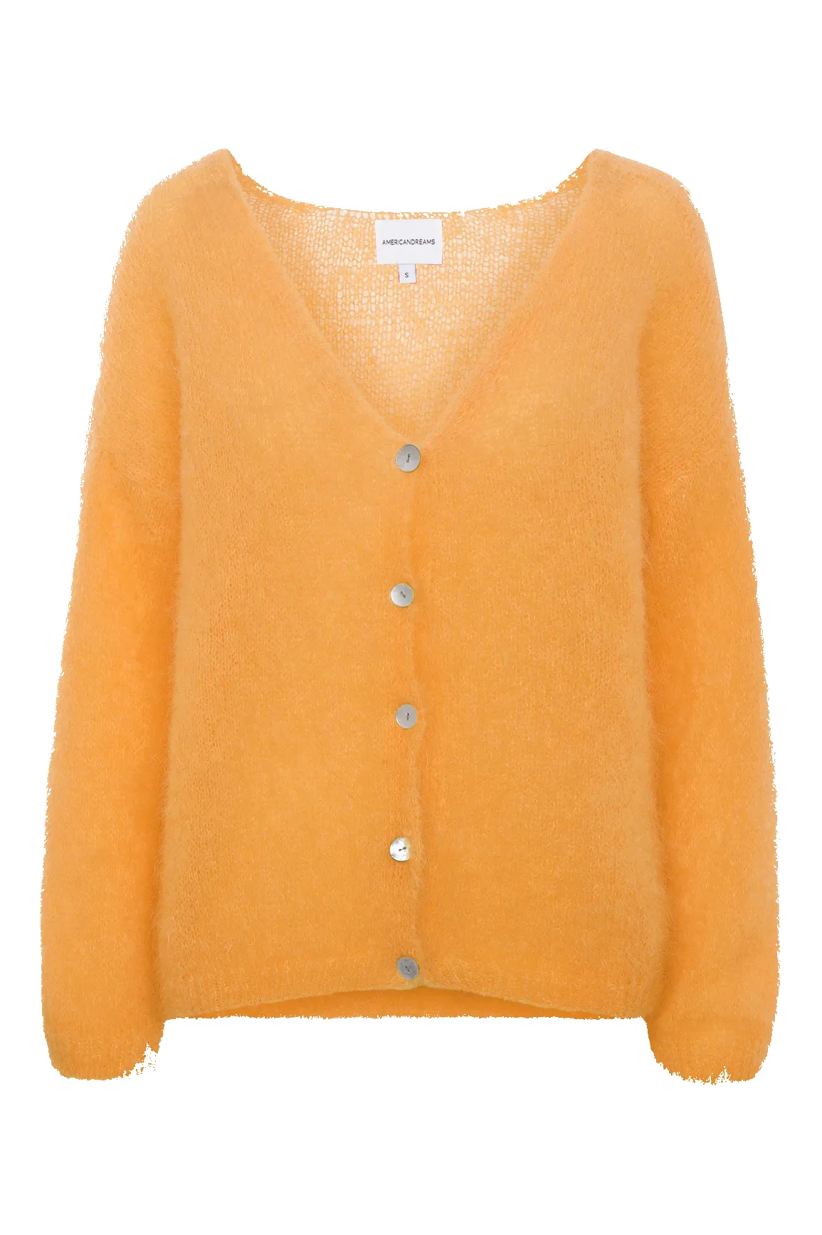 Cornelia LS Cardigan Light Orange sold by Americandreams