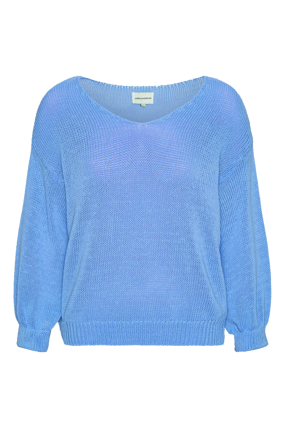Milana LS Light Cotton Knit Sky Blue sold by Americandreams