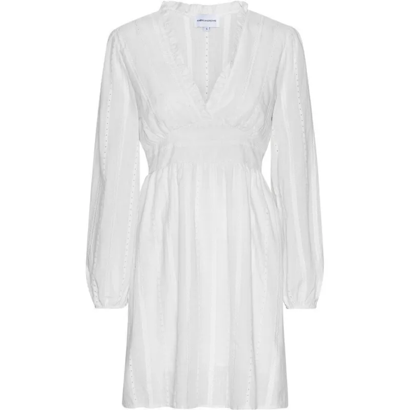 Umi Short Cotton Dress - White made by Americandreams