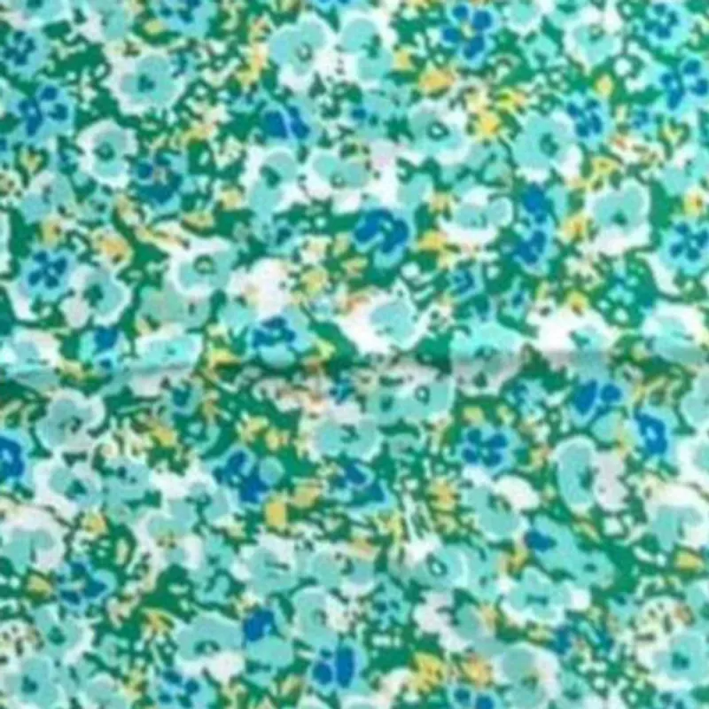 Koko Dress Short Open Back Short Sleeves - Emerald Green Summer Flower sold by American Dream