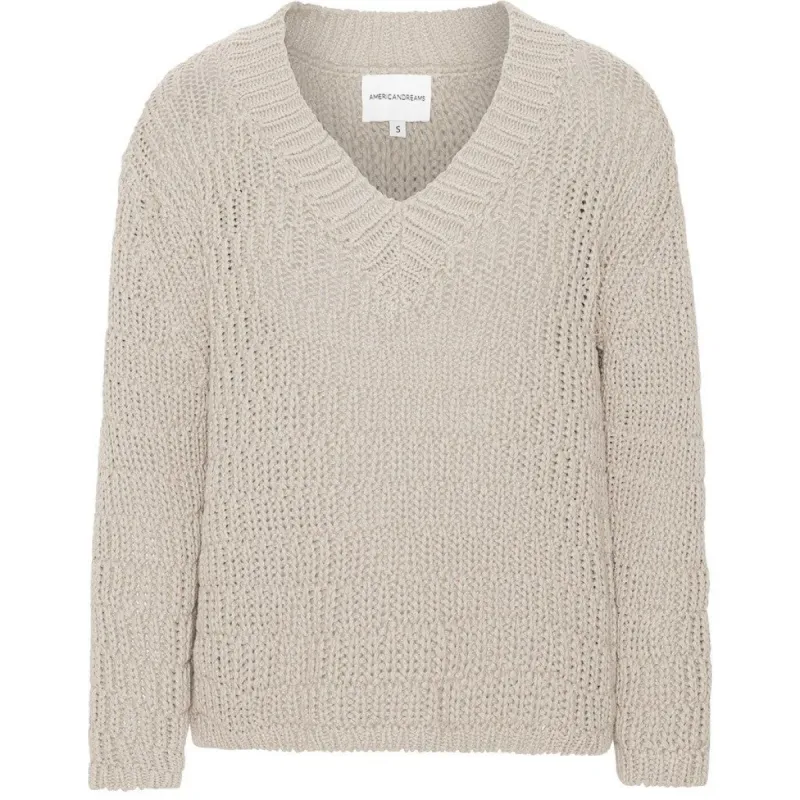 Sui Cotton Pullover - Beige made by Americandreams