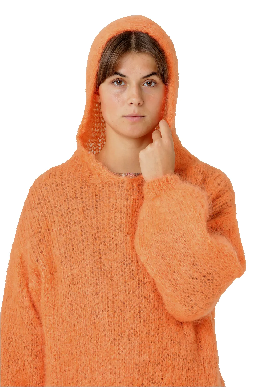 Antonella Mohair Hoodie Orange sold by Americandreams product image thumbnail 3