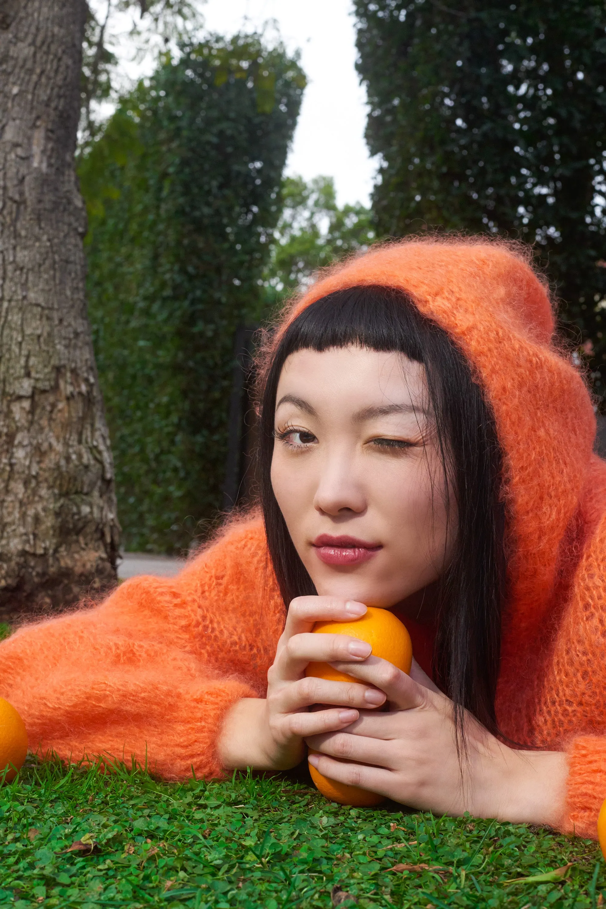 Antonella Mohair Hoodie Orange sold by Americandreams product image thumbnail 5