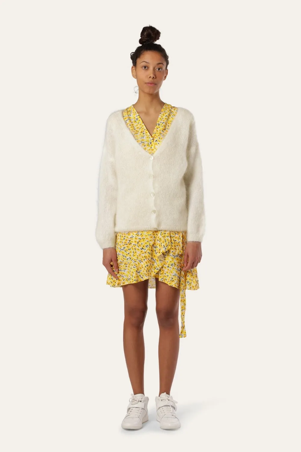Cornelia LS Cardigan White sold by Americandreams product image thumbnail 2
