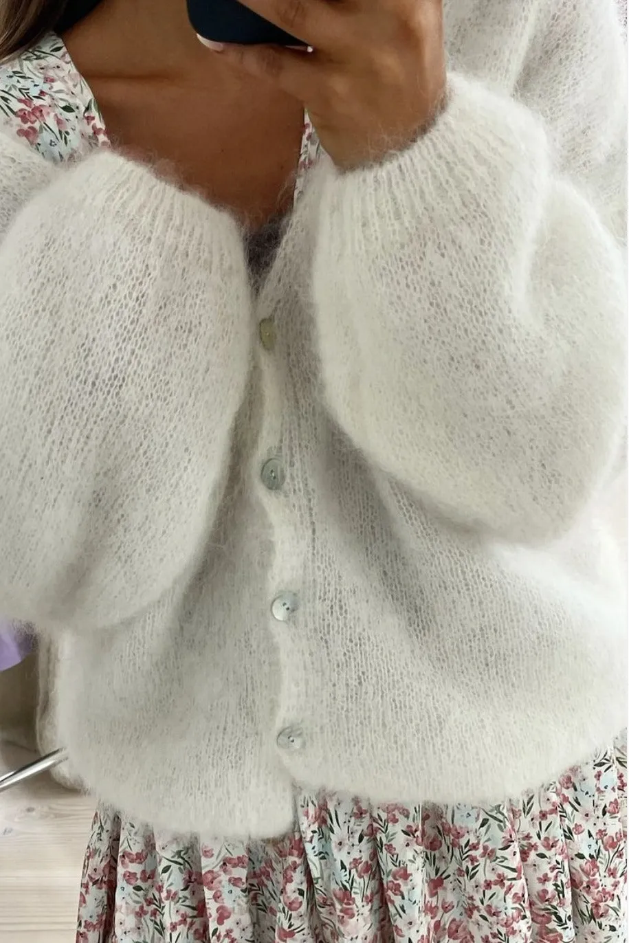 Cornelia LS Cardigan White sold by Americandreams product image thumbnail 3