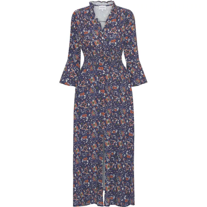 Sally Cotton Long Dress - Blue Multi Small Flower sold by American Dream