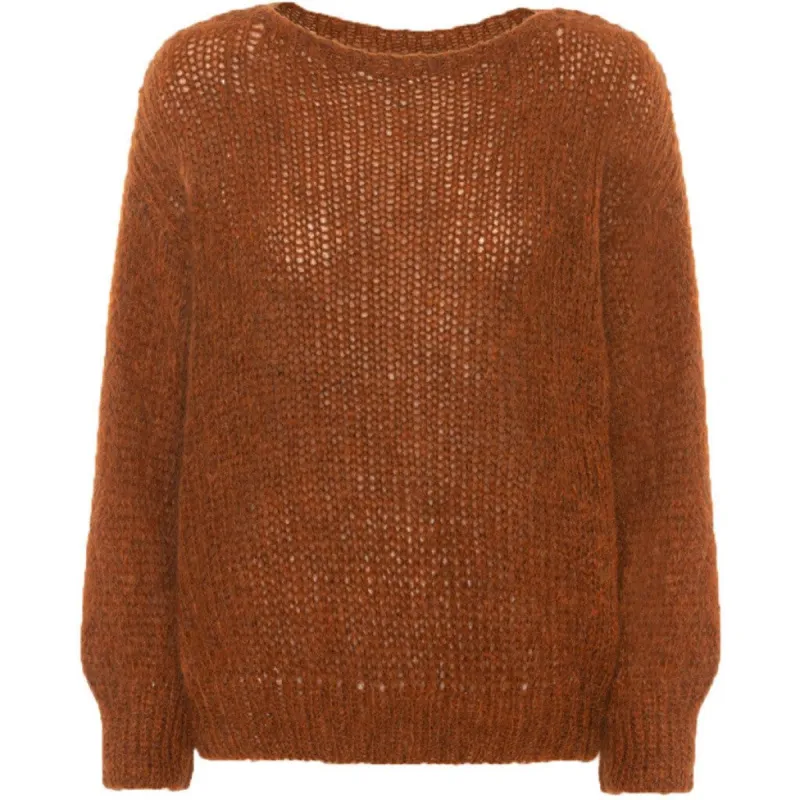 Amira Knit Pullover - Rust sold by American Dream