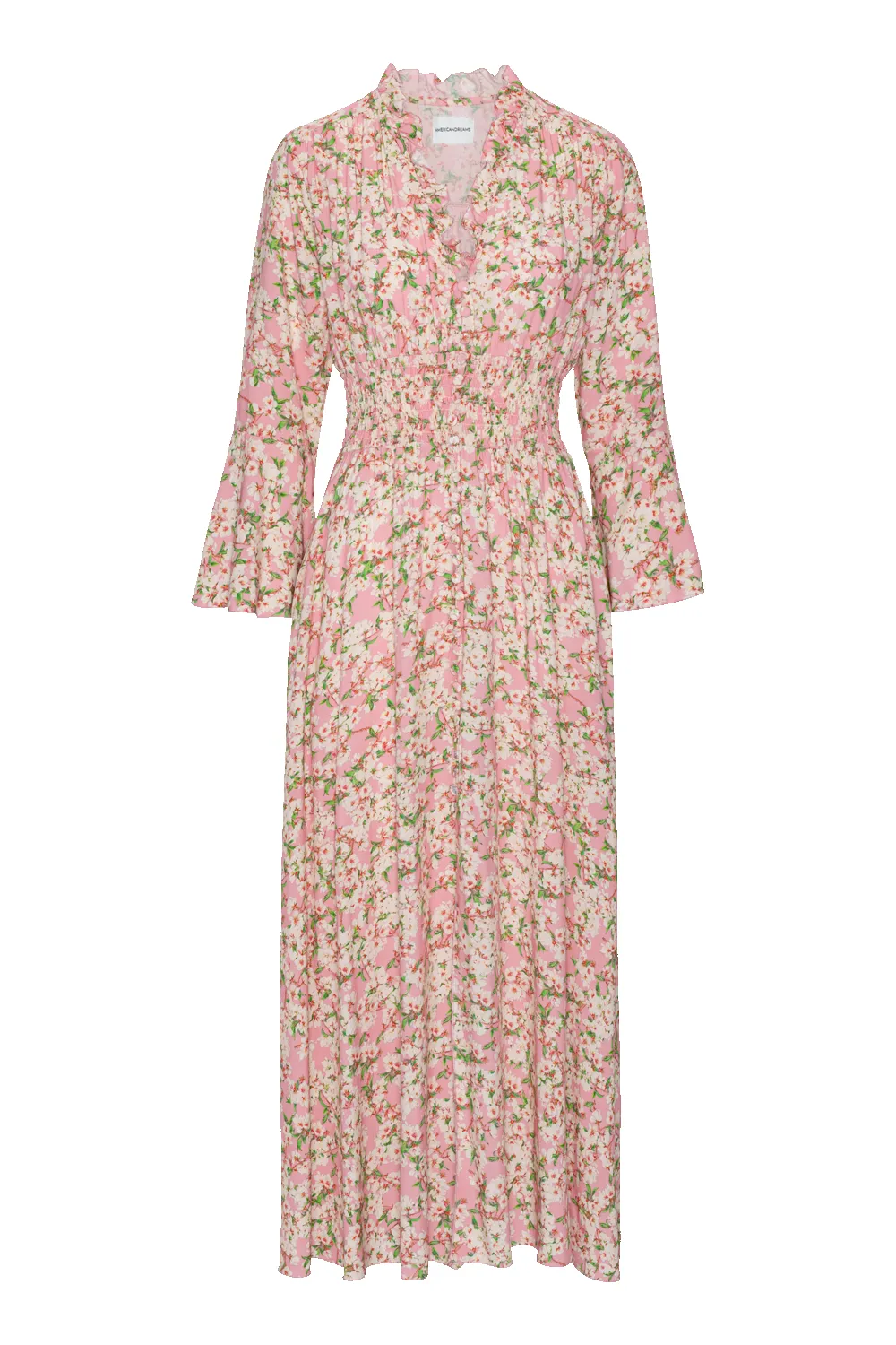 Sally Long Dress Light Pink / White Flower sold by Americandreams