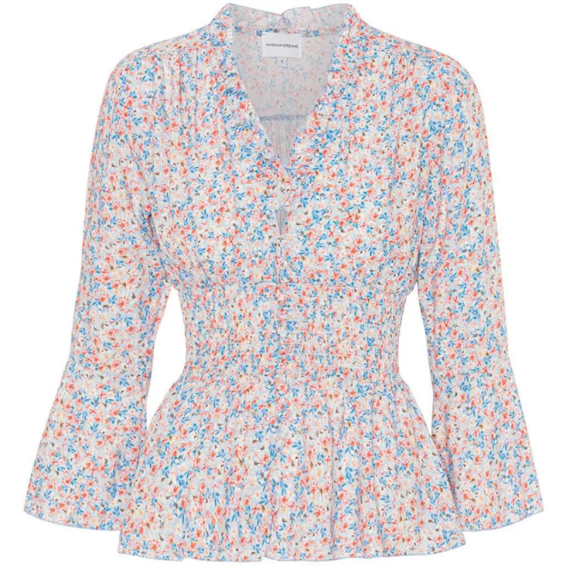Sally Top - Blue Flower sold by American Dream
