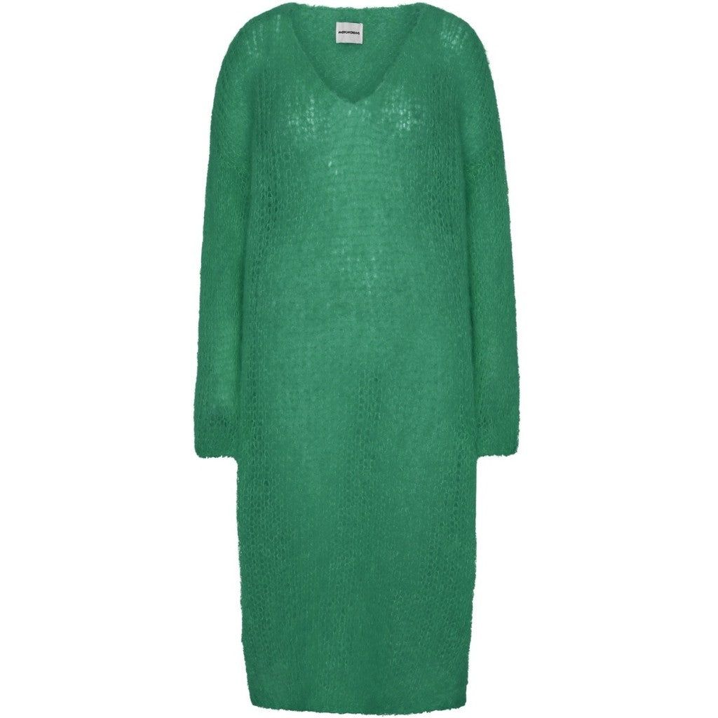 Camilla V Neck Mohair Dress - Jade Green sold by American Dream