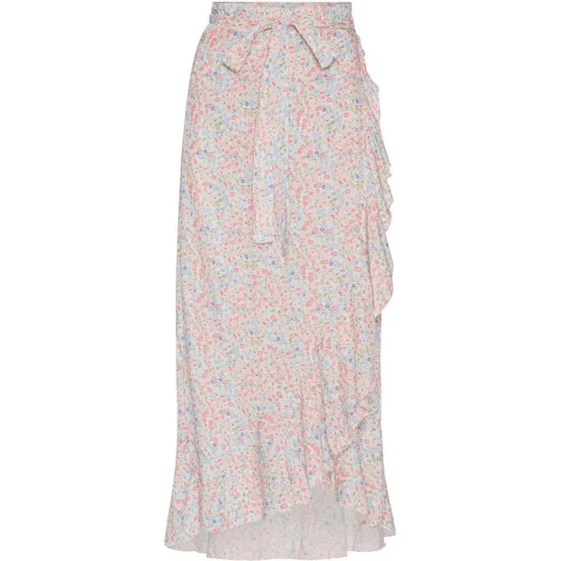 Milly Wrap Skirt Long - Multi Flower sold by American Dream
