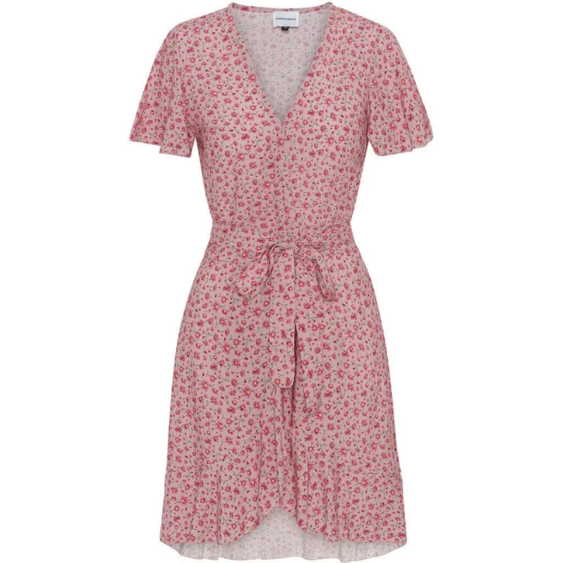 Milly Wrap Dress Short - Light Pink Flower sold by American Dream