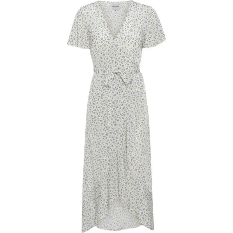 Milly Wrap Dress Long - Blue Flower sold by American Dream