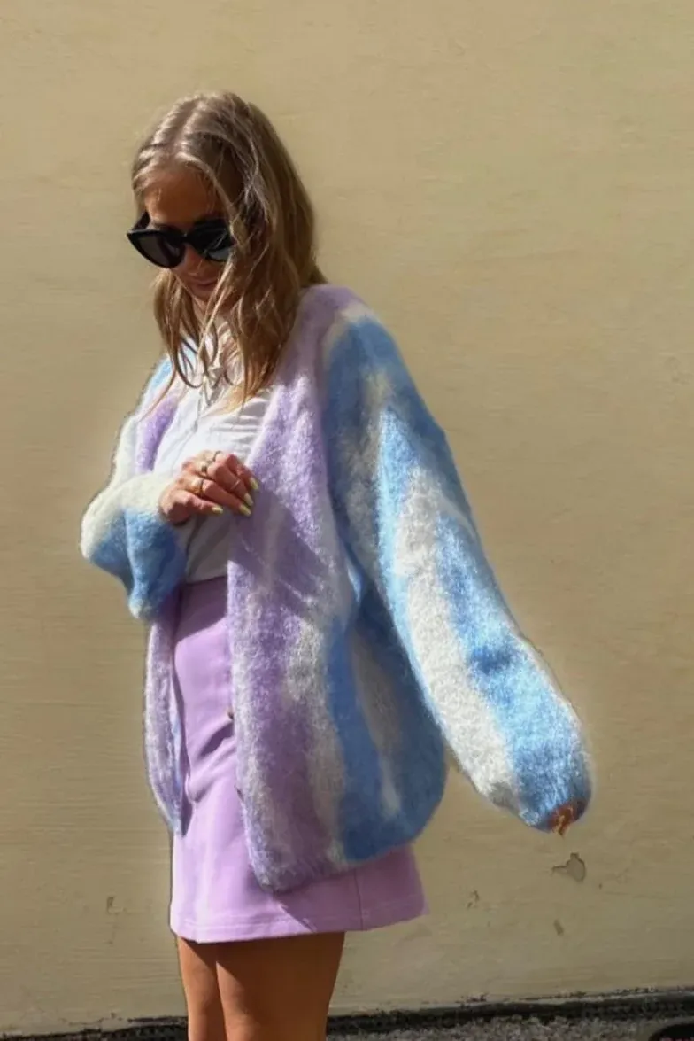 Cornelia Cardigan Lilac/Blue Ombre - Sample sold by Americandreams product image thumbnail 3