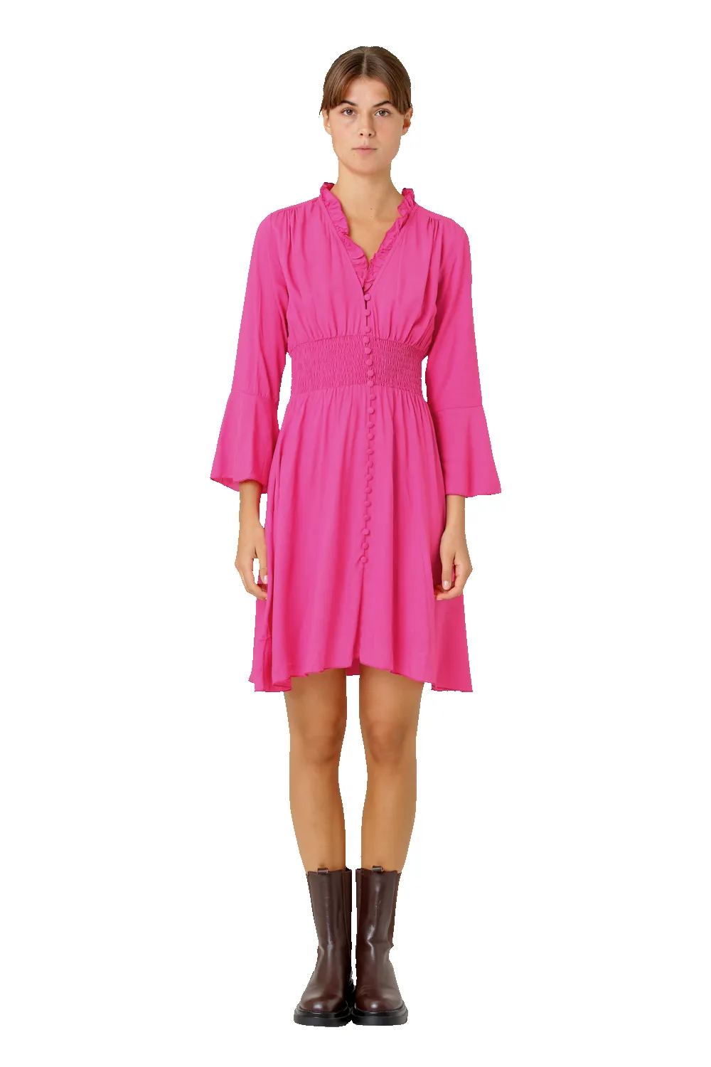 Sally Short Dress Pink Solid sold by Americandreams product image thumbnail 2