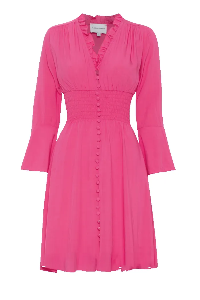 Sally Short Dress Pink Solid sold by Americandreams