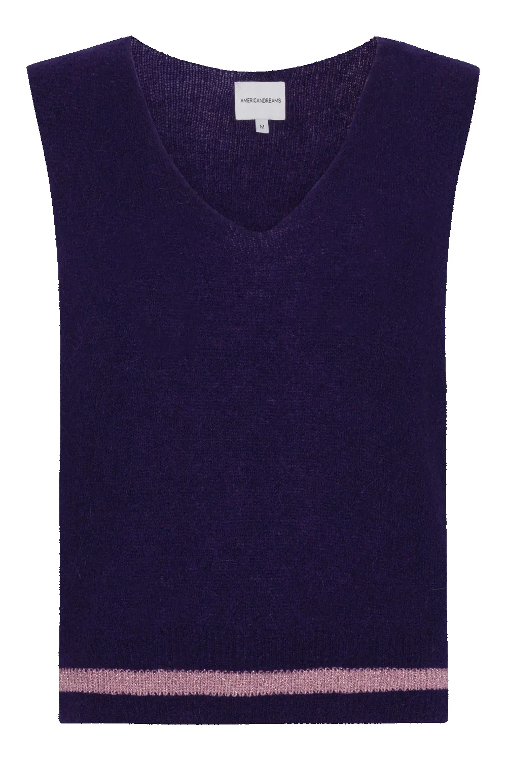 Anya V-Neck Vest Violet - Sample sold by Americandreams